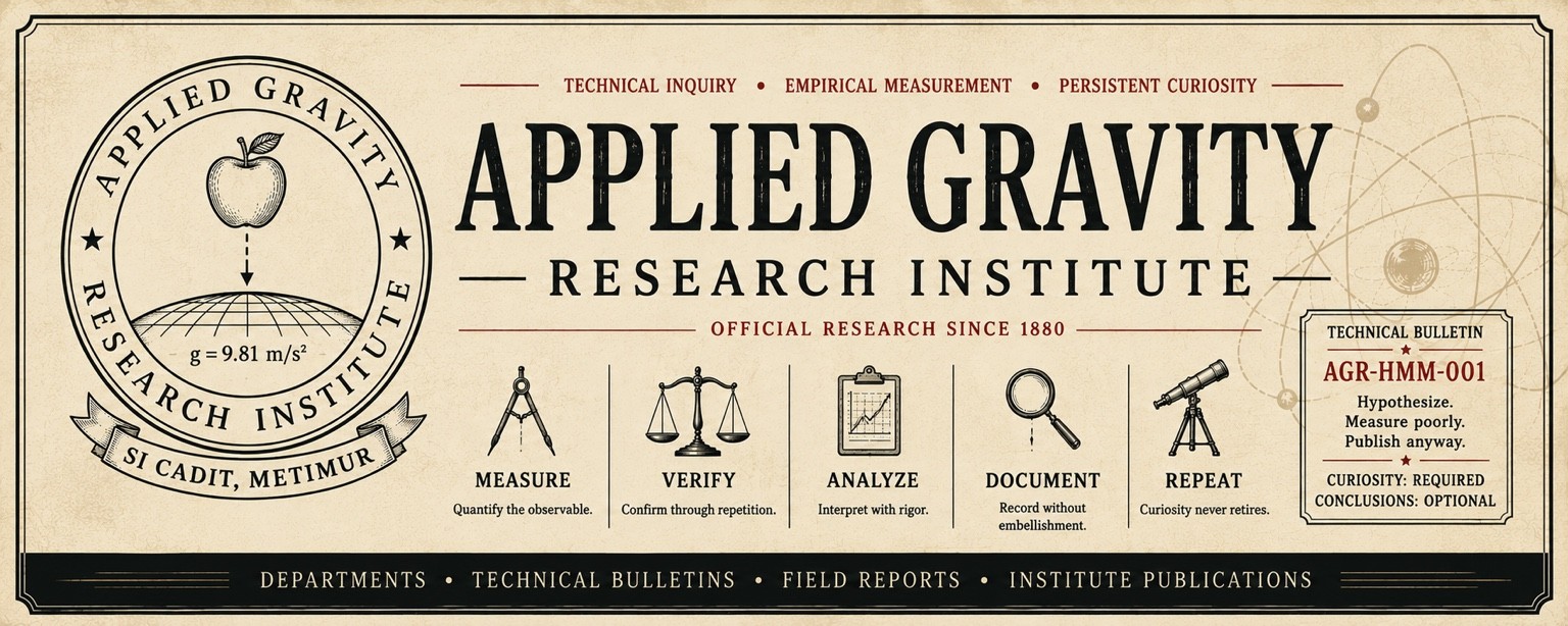 Applied Gravity Research Institute banner
